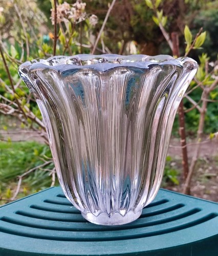 Ancien vase cristal art - ancien,