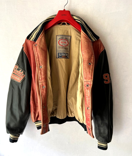Blouson cuir teddy redskins - blouson, by