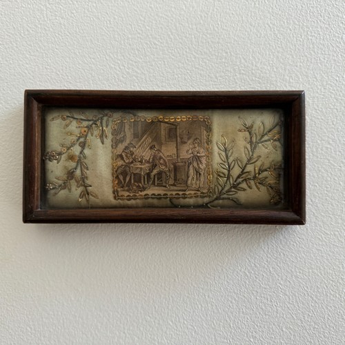 Gravure xviiie scène jeu - xviiie, de
