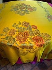 Antique silk brooch fabric decor yellow background wide 93 cm x h 200 cm C783