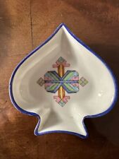 Cendrier de table de Bridge- As de Pique - Porcelaine Vintage Artoria Limoges