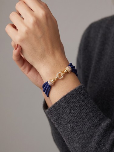 Bracelet perles lapis - en,