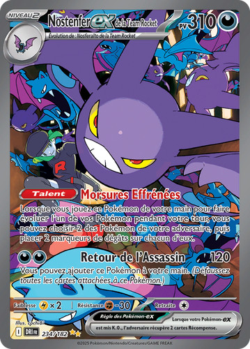 Carte pokémon nostenfer de - pokémon, nostenfer-ex