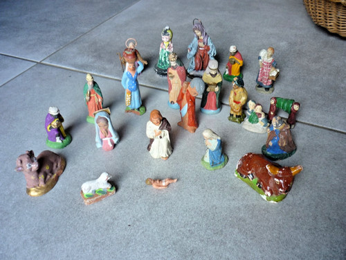 Lot anciens santons de - anciens,