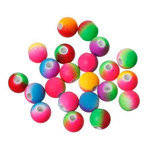 Perle 8mm fluo couleur - 8mm,