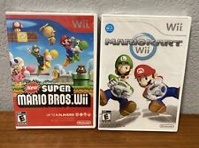 Both Sealed New Super Mario Bros & Mario Kart Wii LOT new but not mint see pics