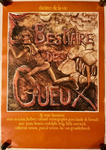 Affiche bestiaire des - affiche,
