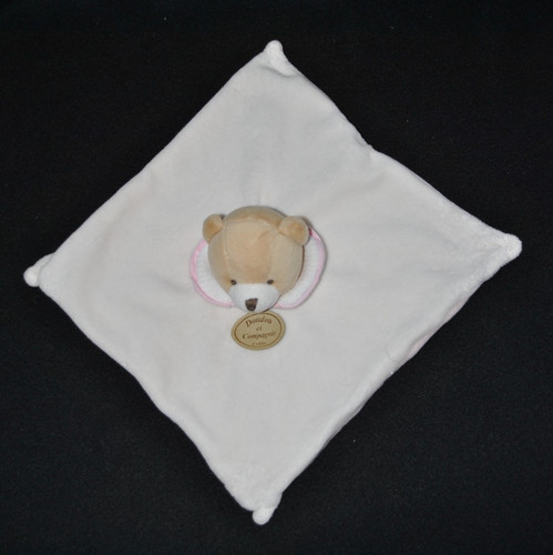 Peluche ours brun plat - , crème