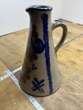N.1 pot pitcher sandstone from Alsace Germany. blue decor