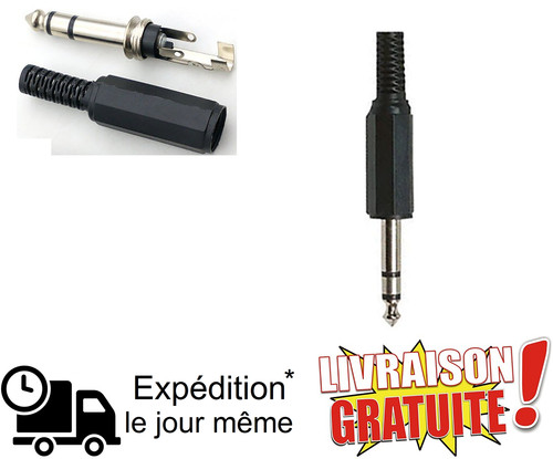 Jack audio mm mâle - audio, 6,35