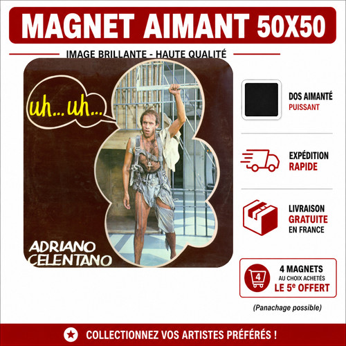 Magnet adriano celentano 5x5 - magnet,