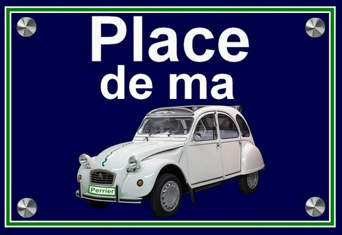 Plaque place ma citroen - ", 2