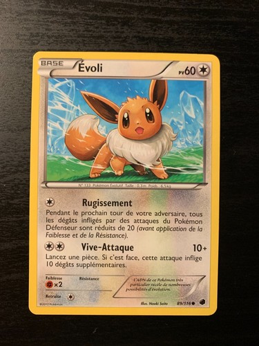 Carte pokémon commune - commune, evoli