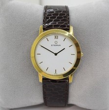 Montre en Quartz Eterna 1856 IN Or avec Bracelet en Cuir
