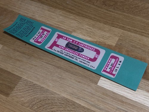 Label sticker for peters - sticker, 38