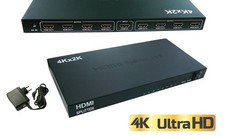 Splitter HDMI 1.4b - 8 Ports - Boitier Métal - Résolution 4K (2160x3840) - 3D