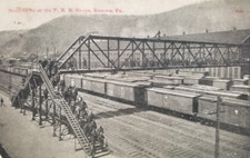 Pennsylvania Railroad Yard Shops Renova PA. 1911