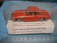 1/43 Lancia Fulvia Coupé Rouge 1967 - 1974 Mebetoys A11 ouvrants Box rhodoïd