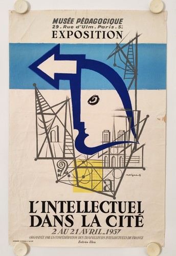 Affiche intellectuel dans la - affiche,