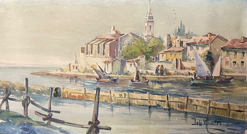 Port provence aquarelle - port,