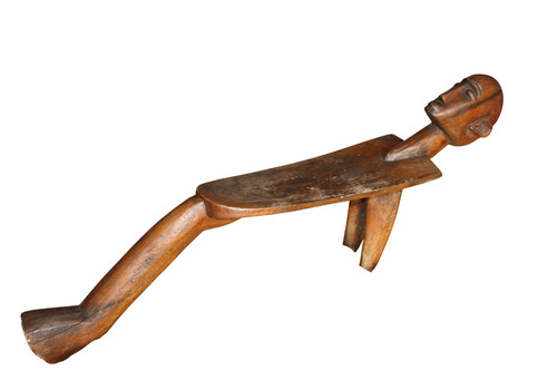 Tabouret tripode africain - tabouret,