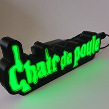 Chair de poule - French Goosebumps Movie 3D printed Lightbox LED lights.