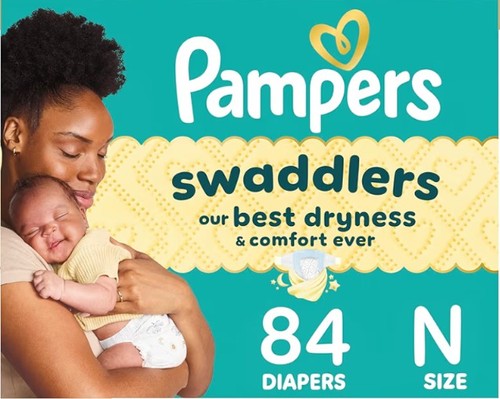 Pampers swaddlers diapers size - pampers,