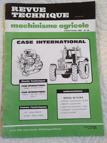 Revue technique tracteur case - technique,
