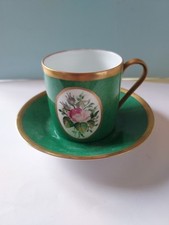Tasse Porcelaine De Limoges Peint Main Decor De Roses