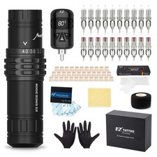 EZ Kit de Tatouage - Kit Complet de Machine à Tatouer avec Stylo pour Machine...