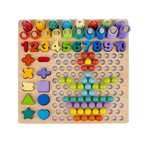 Puzzle educatif bois - en,