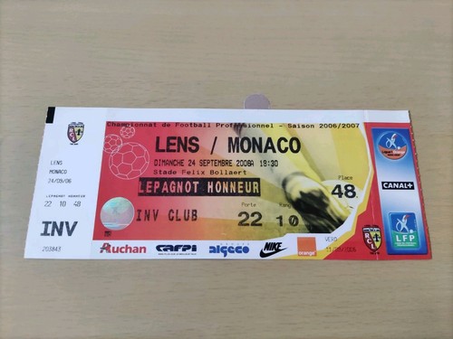 Ticket match lens - match, monaco