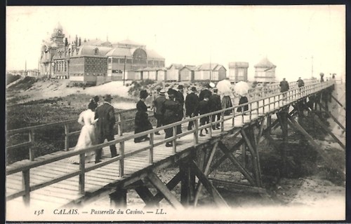 Cpa calais passerelle - cpa, calais,