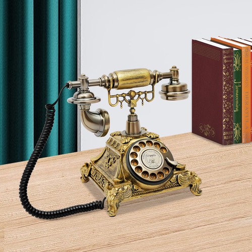 Antique rotary dial telephone - antique,