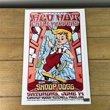 RED HOT CHILI PEPPERS (READ)Signed 11x17 Mini Tour Poster COA Hologram