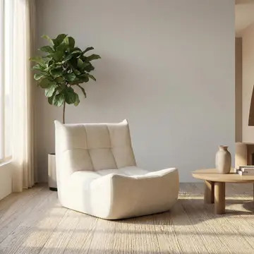 Beige chenille fabric