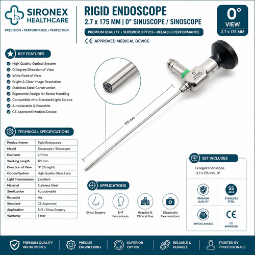 Endoscope rigide 175 mm - endoscope,