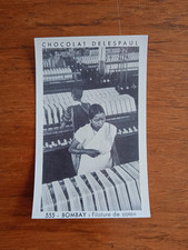 Chocolat Delespaul Vignette n° 555 - BOMBAY : Filature de coton