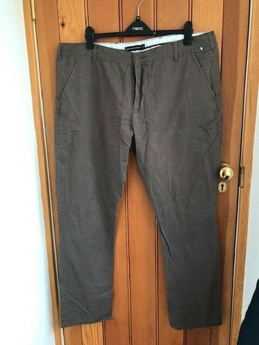 Pantalon plat devant marron - devant,