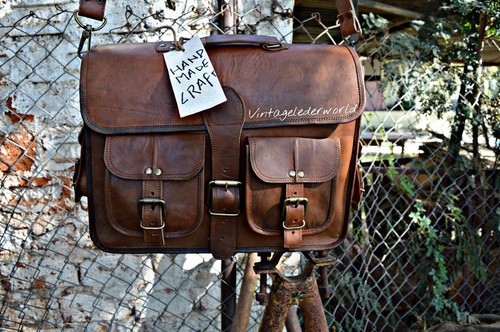 Sac besace vintage cuir - besace,