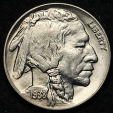 1938-D Buffalo Nickel GEM BU