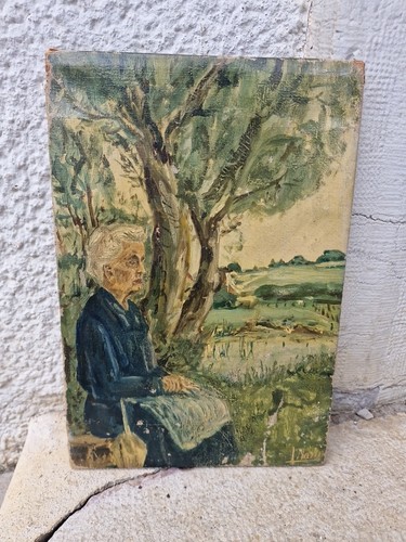 Peinture ancienne huile sur - peinture,
