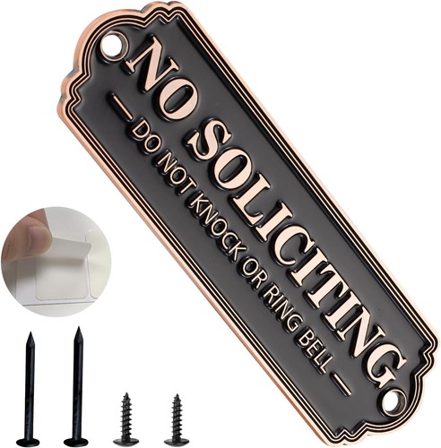 Soliciting sign for house - soliciting,