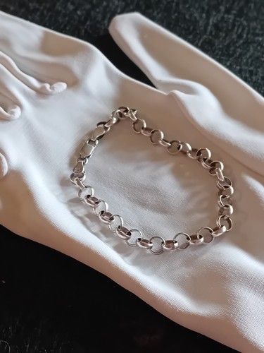 Bracelet argent massif - en,