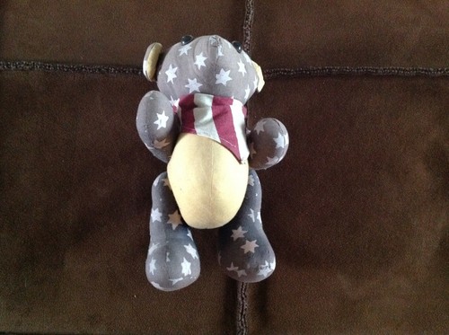 Peluche ours articule toile - en,