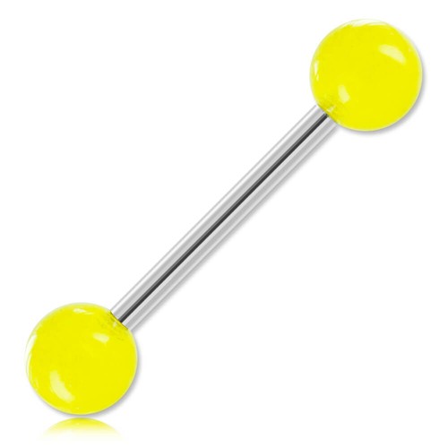 Barbell langue acier - acier, boules