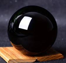 Boule De Cristal Obsidienne Noir Sphère De Cristal Pierre Naturelle Polie 5cm