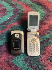 UNTESTED TWO Sony Ericsson W300 W300i Radio GSM Bluetooth Cellphones