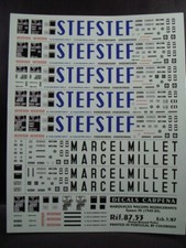 DECALS TRAIN 1/87 MARQUAGES