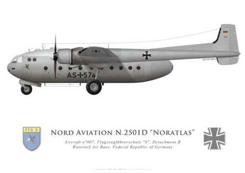 Print nord 2501d noratlas - nord, "noratlas"